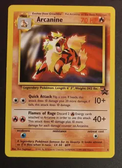 Pokemon TCG Arcanine 6/53 WoTC Wizards of the Coast Promo Regular Lightly Played - Image 1