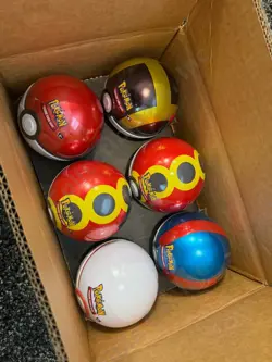 Pokemon TCG 6x Pokeball Tins 18 Booster Packs COSTCO Bundle NEW/Factory Sealed - Image 3