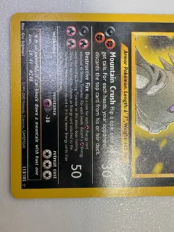 Pokemon Shining Tyranitar Neo Destiny Secret Rare Holo #113/105 80 HP English - Image 3