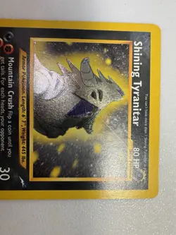 Pokemon Shining Tyranitar Neo Destiny Secret Rare Holo #113/105 80 HP English - Image 4