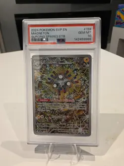 2024 POKEMON SVP EN-SV BLACK STAR PROMO #159 MAGNETON PSA 10 - Image 1