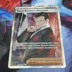 Pokemon TCG Destined Rivals Team Rocket’s Giovanni 225 Ultra Rare - Image 2