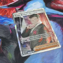 Pokemon TCG Destined Rivals Team Rocket’s Giovanni 225 Ultra Rare - Image 3