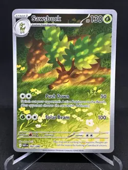 Pokemon TCG Sawsbuck 092/086 Scarlet & Violet White Flare Illustration Rare NM - Image 2