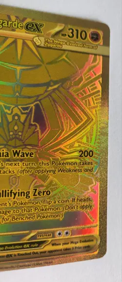Pokemon Mega Zygarde EX Hyper Rare 124/088 Perfect Order "print line error" - Image 3