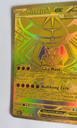 Pokemon Mega Zygarde EX Hyper Rare 124/088 Perfect Order "print line error" - Image 4