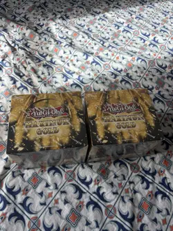 Yugioh Maximum Gold 1st Edition Display Of 5 Boxes (20 Booster Packs) New Sealed - Image 1