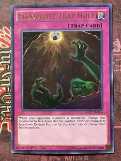 ( FLOODGATE TRAP HOLE ) - Ultra - MP17-EN114 - 1st NM - Yu-Gi-Oh - 2017 Mega Tin - Image 1