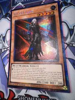 Yu-Gi-Oh! K9-00 Lupis JUSH-EN034 - 1st Edition - Collector's Rare - Near Mint! - Image 2