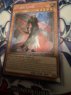 Yu-Gi-Oh! K9-00 Lupis JUSH-EN034 - 1st Edition - Collector's Rare - Near Mint! - Image 4