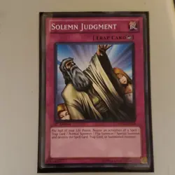 Konami Yu-Gi-Oh! TCG Solemn Judgment/Warning/Strike Trap 1st Ed Lot - Image 2