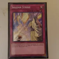Konami Yu-Gi-Oh! TCG Solemn Judgment/Warning/Strike Trap 1st Ed Lot - Image 5