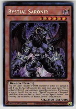 Bystial Saronir (Secret Rare) Rarity Collection 5 RA05-EN023 NM Yu-Gi-Oh - Image 1