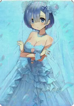REM RE:ZERO Holographic Custom Art Goddess Story Anime Collectible Card - Image 1