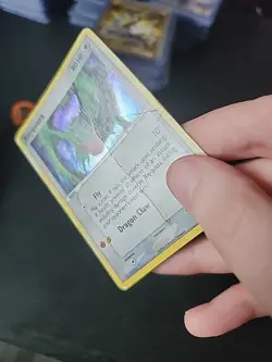 Pokemon TCG Rayquaza 2006 Pop Series 1 Cosmos Holo 3/17 HP/DAMAGED - Image 2