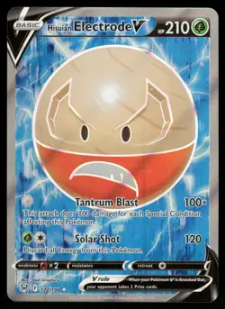 Hisuian Electrode V 172/196 Ultra Rare Lost Origin Pokemon NM - Image 1
