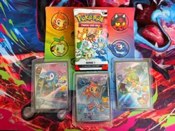Pokemon First Partner Illustration Collection Series 1 Gen 4 Sinnoh Starters NM - Image 1