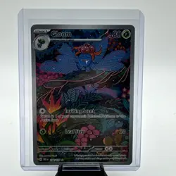 Pokemon Gloom Full Art Illustration Rare Holo 198/197 SV03 Obsidian Flames - Image 1
