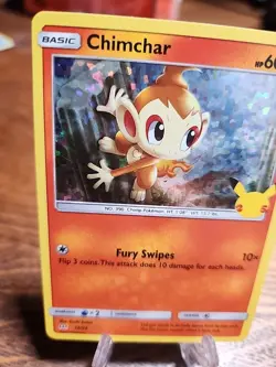 Chimchar 12/25 McDonalds Promo 25th Anniversary 2021 Pokemon TCG LP - Image 2