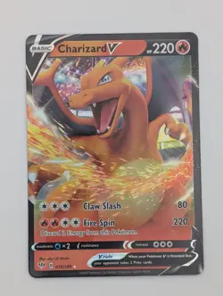 2020 Pokemon Charizard V 019/189 Darkness Ablaze Ultra Rare Full Art Holo - Image 1