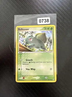 Pokemon TCG Bulbasaur Crystal Guardians 46/100 Regular Common Non Holo 2006 - LP - Image 1