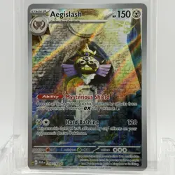 Pokemon TCG Paradox Rift Aegislash #210/182 Illustration Rare NM- - Image 1