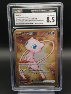 Pokemon Mew Ex 205/165 Metal 151 Ultra Premium Collection UPC CGC 8.5 Full Art - Image 1