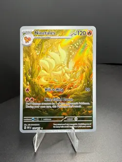 Ninetales 199/197 Illustration Rare Pokemon SV03: Obsidian Flames English NM - Image 1