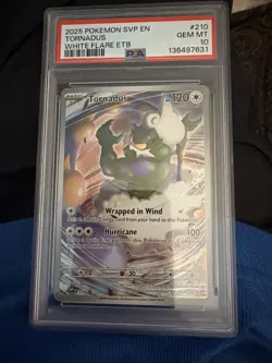 Pokemon Tornadus White Flare ETB Promo 210 Psa 10 - Image 1