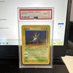 Pokemon TCG Oddish Jungle 58/64 Unlimited Regular Common PSA 10 1999 - Image 1