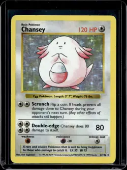 Pokemon Base Set Chansey Holo 003/102 - Image 1