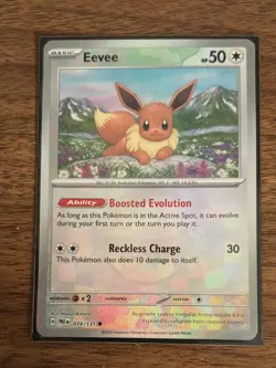 POKEMON TCG Prismatic Evolutions EEVEE Master Ball Reverse Holo Card 074/131 - Image 4