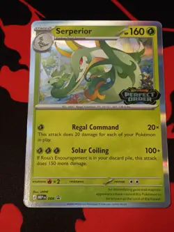 Serperior MEP 064 Pre Release Perfect Order - Pokemon TCG Black Star Promo - Image 2