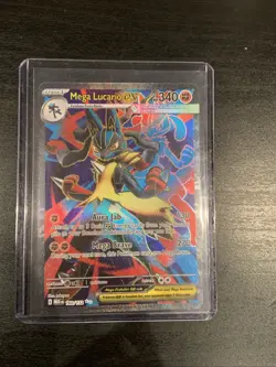 Mega Lucario ex 160/132 Ultra Rare - Mega Evolution Pokemon Card - Pack Mint - Image 1
