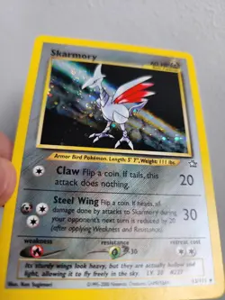 Pokemon Neo Genesis 2000 Skarmory #13/111 Holo Rare WOTC TCG Card - Image 5