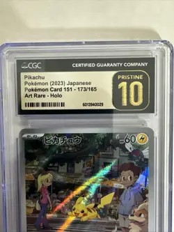 PIKACHU 2023 Japan HOLO Art Rare 173/165 PRISTINE 10 Scarlet and Violet 151 - Image 3