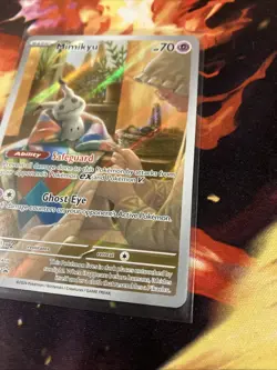Pokemon Mimikyu 075 Scarlet & Violet Black Star Paldean Fates ETB Promo NM - Image 2