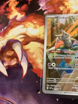 Pokemon Mimikyu 075 Scarlet & Violet Black Star Paldean Fates ETB Promo NM - Image 3
