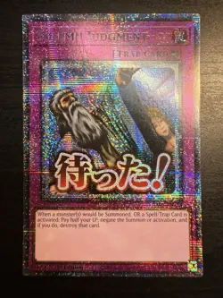 Solemn Judgement (STARLIGHT RARE) RA05-EN124 (NM) 1st Edition Yu-Gi-Oh! Konami - Image 1
