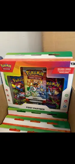 Pokemon Cards (X4 -NEW) TCG Booster Pack First Partner Series 1 (4 SEALED BOX) - Image 1