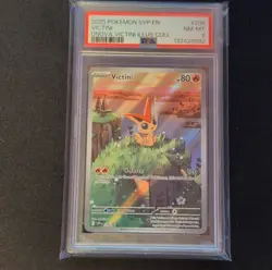 2025 Pokemon Victini #208 Sv: Scarlet & Violet Promo Holo English PSA 8 - Image 1