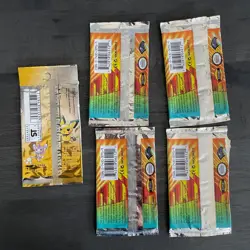 Pokemon Gym Heroes Booster Pack Art Set & japanese Neo EMPTY Vintage WOTC - Image 2