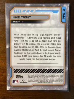 2023 Topps Cosmic Chrome Mike Trout #PPS-2 Planetary Pursuit The Sun SP Angels - Image 2
