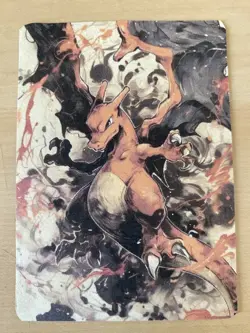 Japanese ART STYLE Charizard Fan Full Art Pokemon Custom Card/perfect bookmark - Image 3