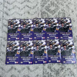 Lot Of 10 One Piece ROYAL BLOOD OP-10 English Sleeved Booster Packs - Image 1