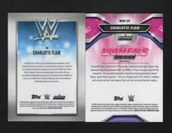 2026 Topps Chrome WWE Charlotte Flair Lot of 2 Cards Pulsar & Insert Refractor - Image 2