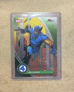 2026 Topps Finest Fantastic Four 65th Anniversary Wolverine Rare - Image 1