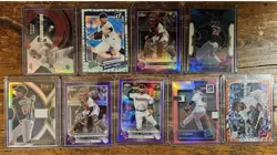 Lot Of 9 Cleveland Guardians Baseball Cards, Prizms, Rookies, Inserts,... - Image 1