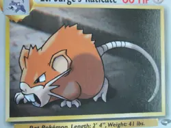 Lt. Surge's Raticate - 53/132 - Common WOTC TCG—Gym Challenge Pokemon Card - Image 2