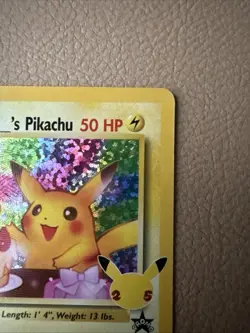 Pokemon TCG Birthday Pikachu Holo Card #24 Ultra Rare 25th Celebrations Edition - Image 3
